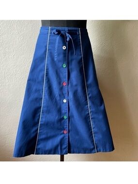 VINTAGE 1980s a line skirt size medium